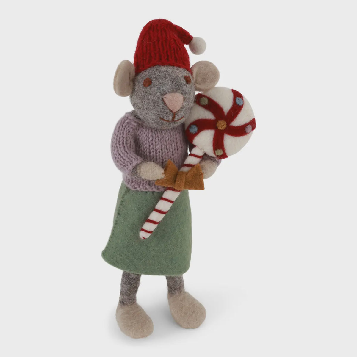 Gry & Sif - Small Girl Mouse with Christmas Candy