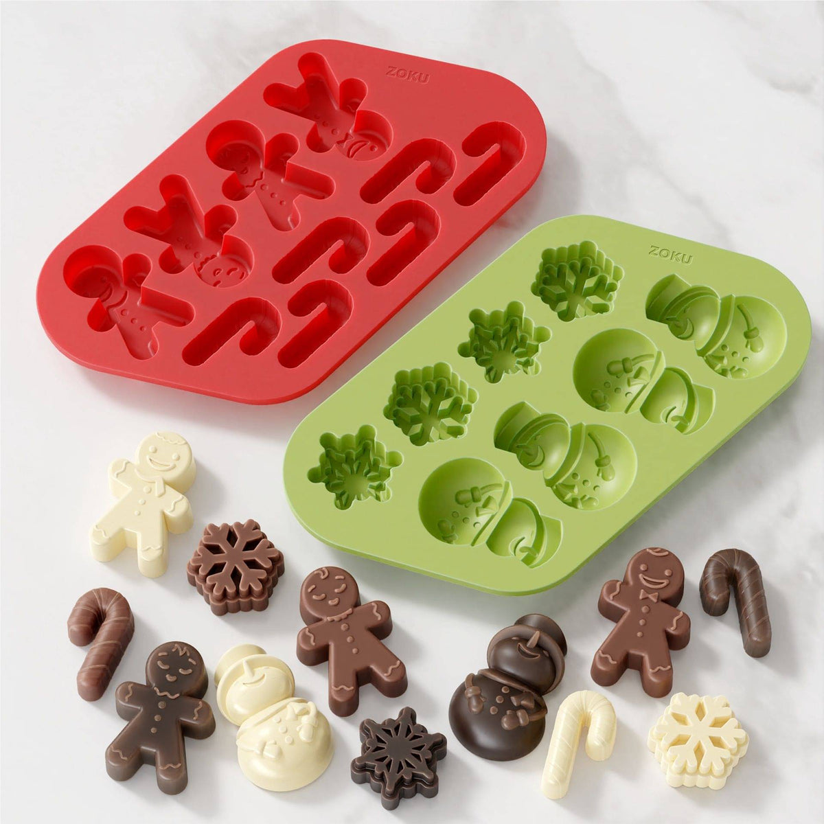 Zoku Holiday Chocolate Mould Set