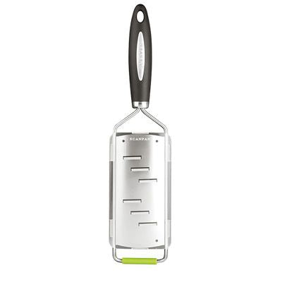 Scanpan Shaver utility grater, 22mm, in green and black with a folding stainless steel blade