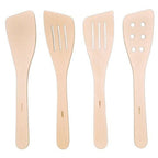 French Woodware Extra Wide Curved Slotted Spatula