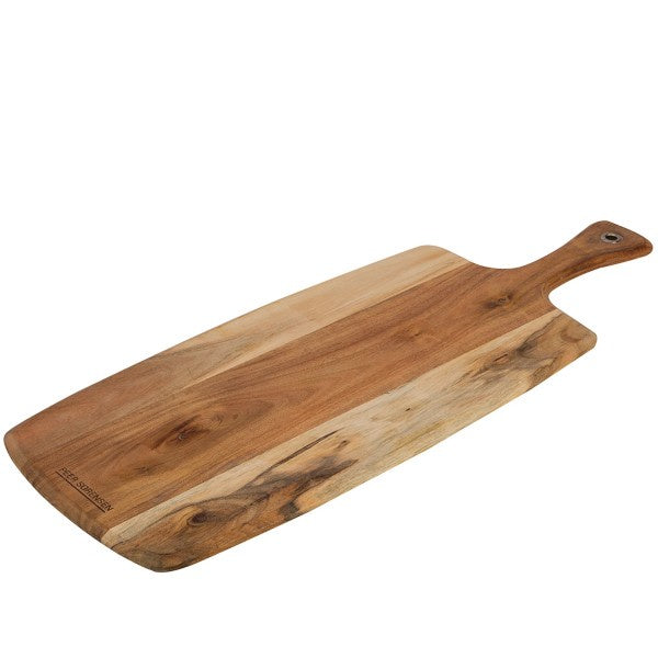 Peer Sorensen acacia paddle serving board, 51cm, with a long handle