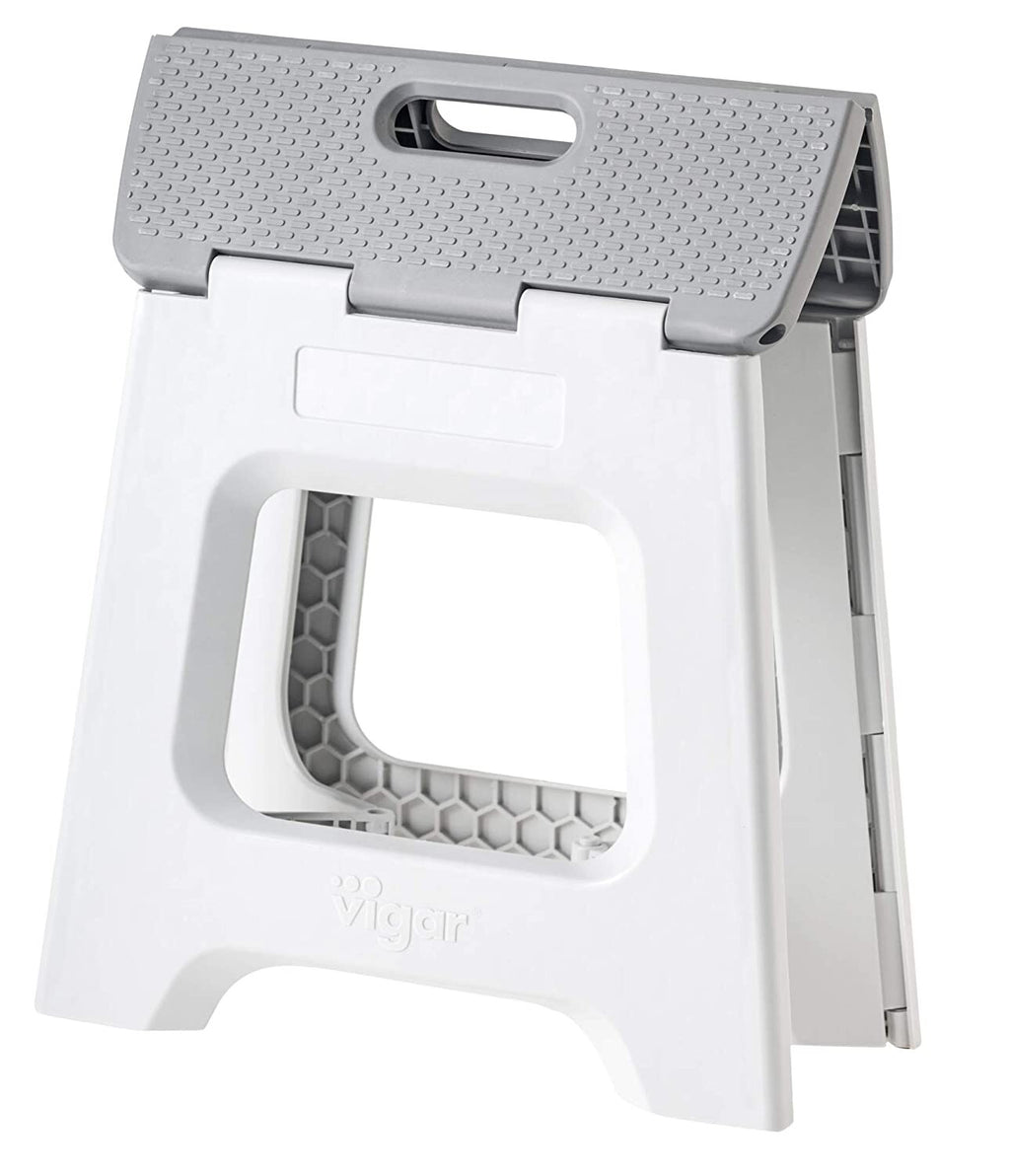Vigar Foldable 2 Step Stool - Grey