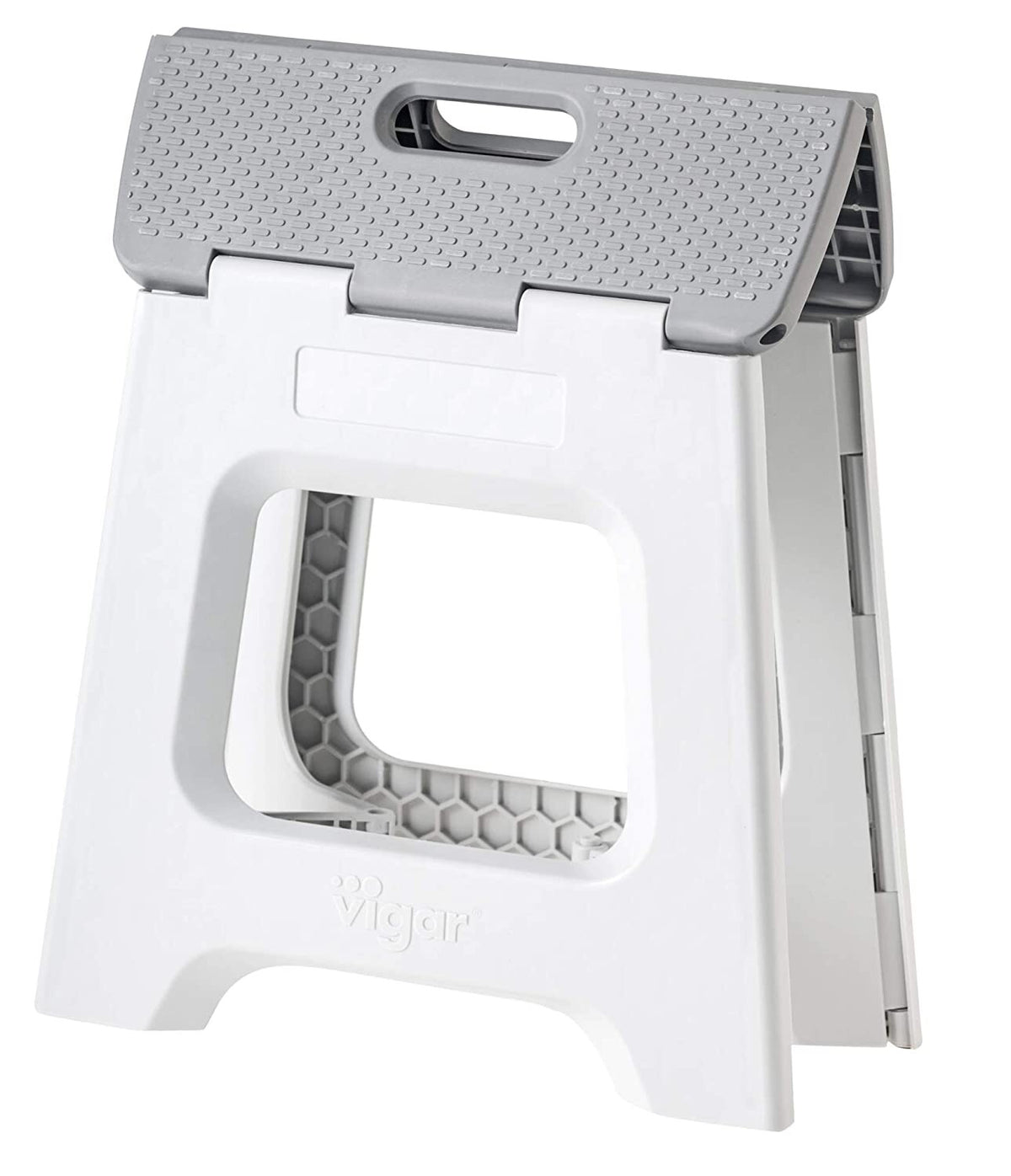 Vigar Foldable 2 Step Stool - Grey