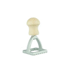 Eppicotispai square ravioli cutter with a wooden handle and a fluted stamp