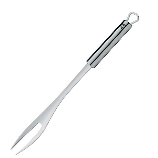 WMF Profi carving fork with a two prong stainless steel head and a long handle with a hanging loop