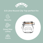 Kilner Round Clip Top Jar 500ML