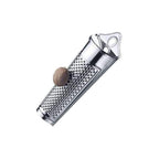 Westmark nutmeg grater in stainless steel with a whole nutmeg