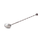 Vacu Vin stainless steel bar spoon with a twisted handle and a spoon bowl
