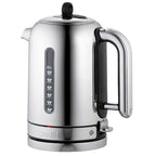 Dualit classic 1.7 litre jug kettle in polished chrome with a water gauge