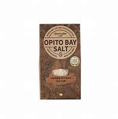 Opito Bay Salt Manuka Smoked sea salt, a 50g brown kraft pack