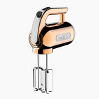 Dualit hand mixer in copper finish with two chrome beaters
