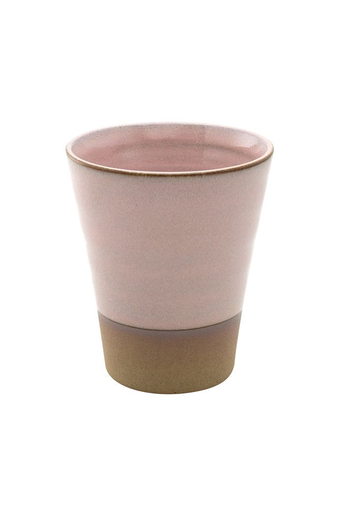 Zero Japan mug, 200ml, in sakura pink with a brown rim