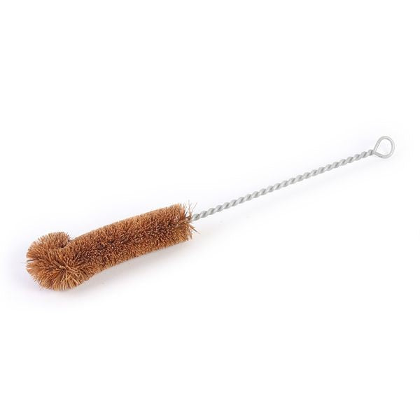 Ecomax bottle brush with a natural coconut fibre head and a wire handle