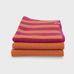 Dishcloth Variety 3pk - Mandarin Berry Stripe