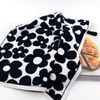 The Ultimate Tea Towel - Black & White Petal
