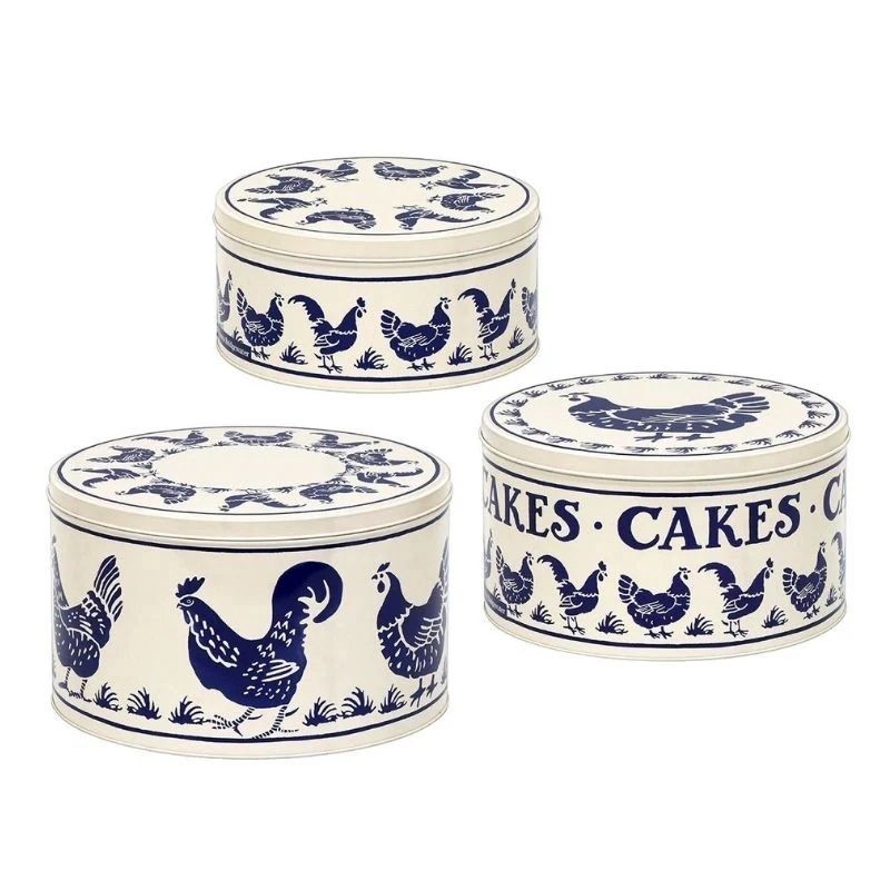 Emma Bridgewater Blue Hens Cake Tins