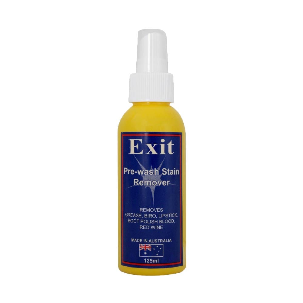 White Magic Exit soap spray in a yellow trigger bottle