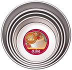 Daily Bake professional round cake tins, a nested stack of anodised tins with a d.line label