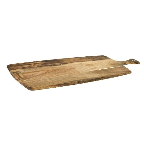Peer Sorensen acacia paddle serving board, 76cm, with a long handle and a hanging hole