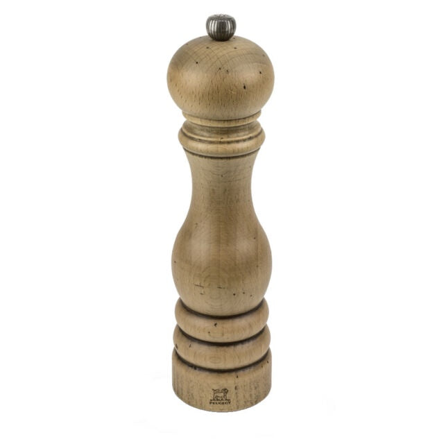 Peugeot Paris Antique pepper mill, 22cm, in weathered turned wood
