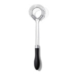OXO Good Grips sauce and gravy whisk with a coiled head and a black handle