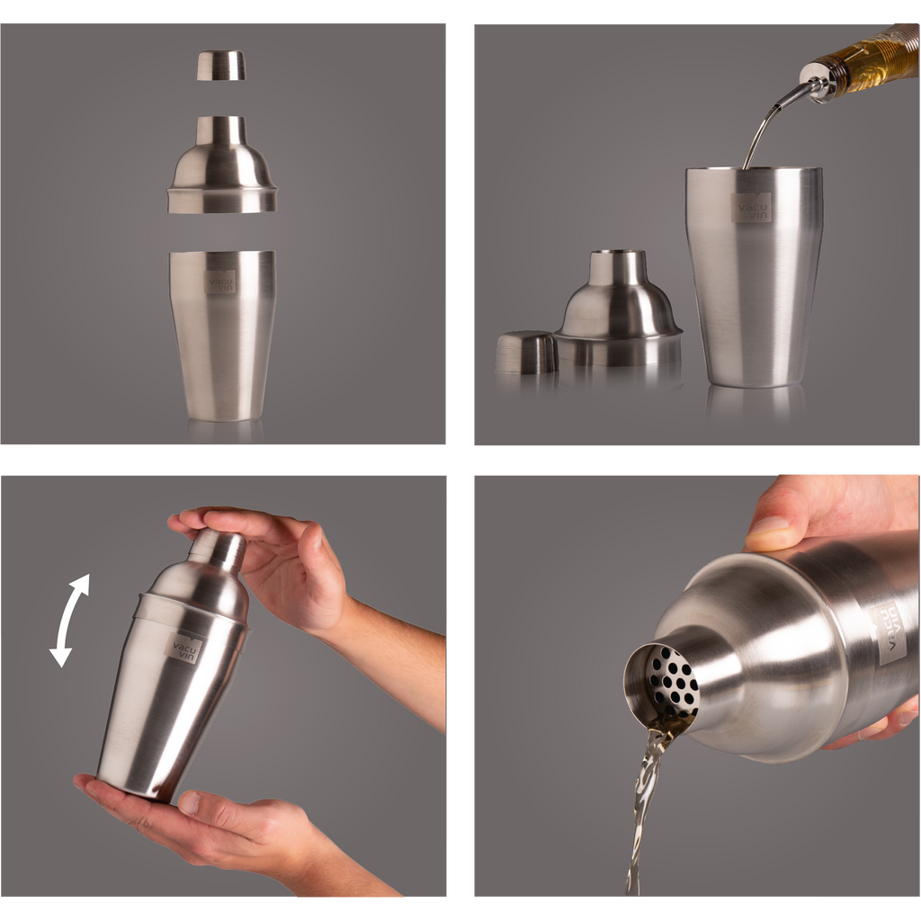 Vacu Vin Stainless Steel Cocktail Shaker