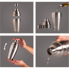 Vacu Vin Stainless Steel Cocktail Shaker