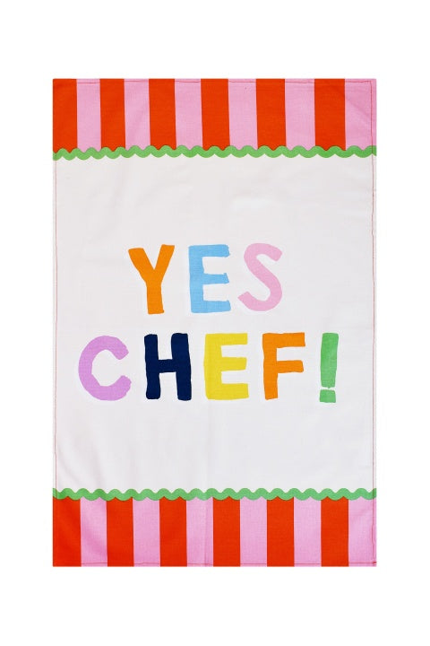 Ulster Weavers Yes Chef Stripe Cotton Tea Towel