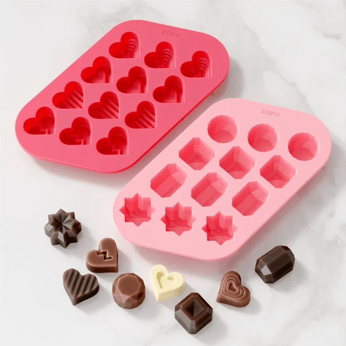 Zoku Chocolate Heart & Gem Mould Set