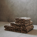 Baksana Leopard Jacquard Finger Towel