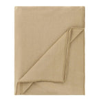 Baksana linen square tablecloth, 170x170cm, in tan, shown folded