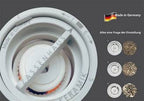 Zassenhaus Augsburg Stainless Steel Salt Mill - 18cm