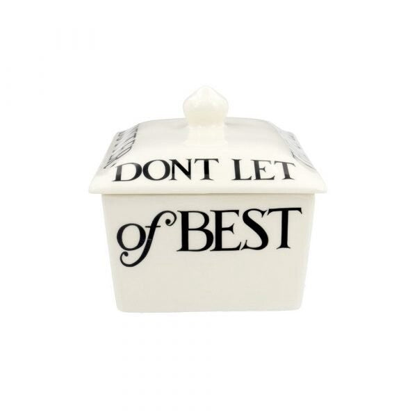 Emma Bridgewater Butter Dish - Black Toast