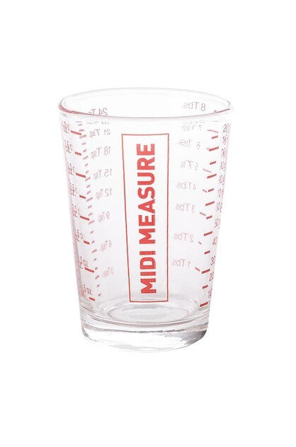 Appetito Midi measure glass, 125ml, with red measurement markings