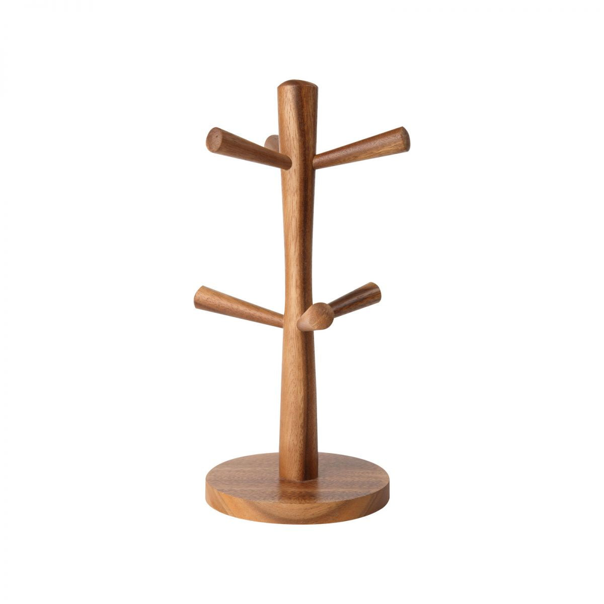 T & G Tuscany 6 peg mug tree in dark wood