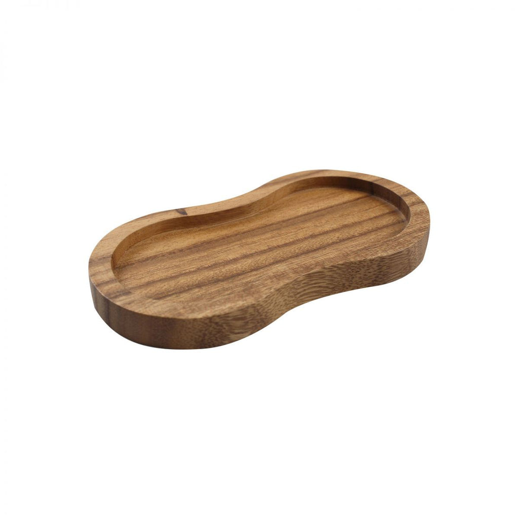 T & G Tuscany mill rest, an organic curved wooden dish in dark wood