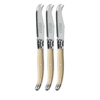 Andre Verdier Laguiole fromagette cheese knives, three with cream handles