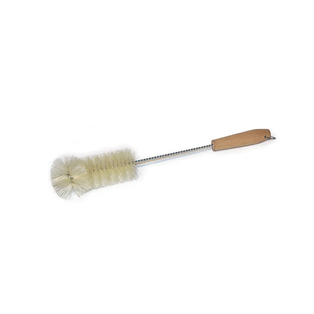 Florence large bottle brush with a natural bristle head and a wooden handle