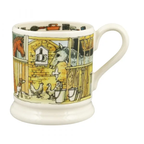 Emma Bridgewater Down At The Stables half pint mug with an illustrated stable scene
