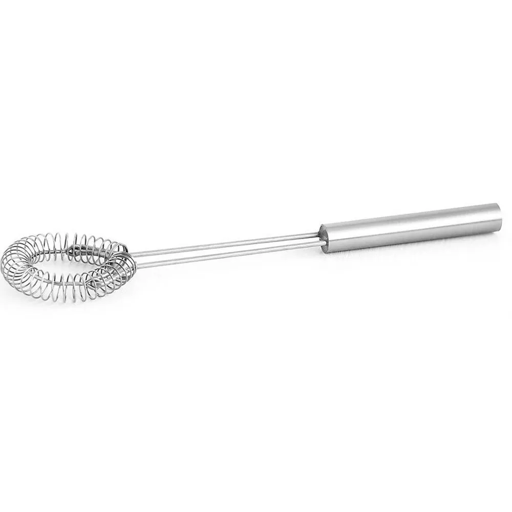 Best stainless steel flexi coil whisk with a spring coil head and a long steel handle