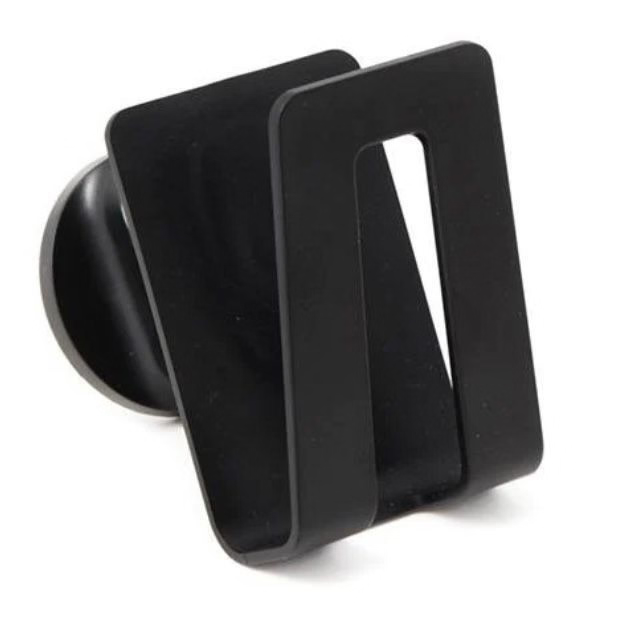 Ecovask Happy Sinks sponge holder, a black holder with a round base