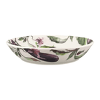 Emma Bridgewater Pasta Bowl - Vegetable Garden Aubergine & Flowers