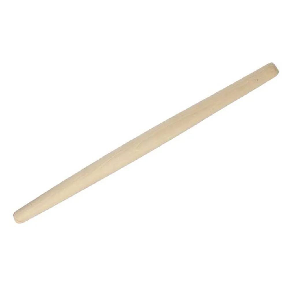 French Woodware tapered rolling pin, 53cm, in pale natural wood