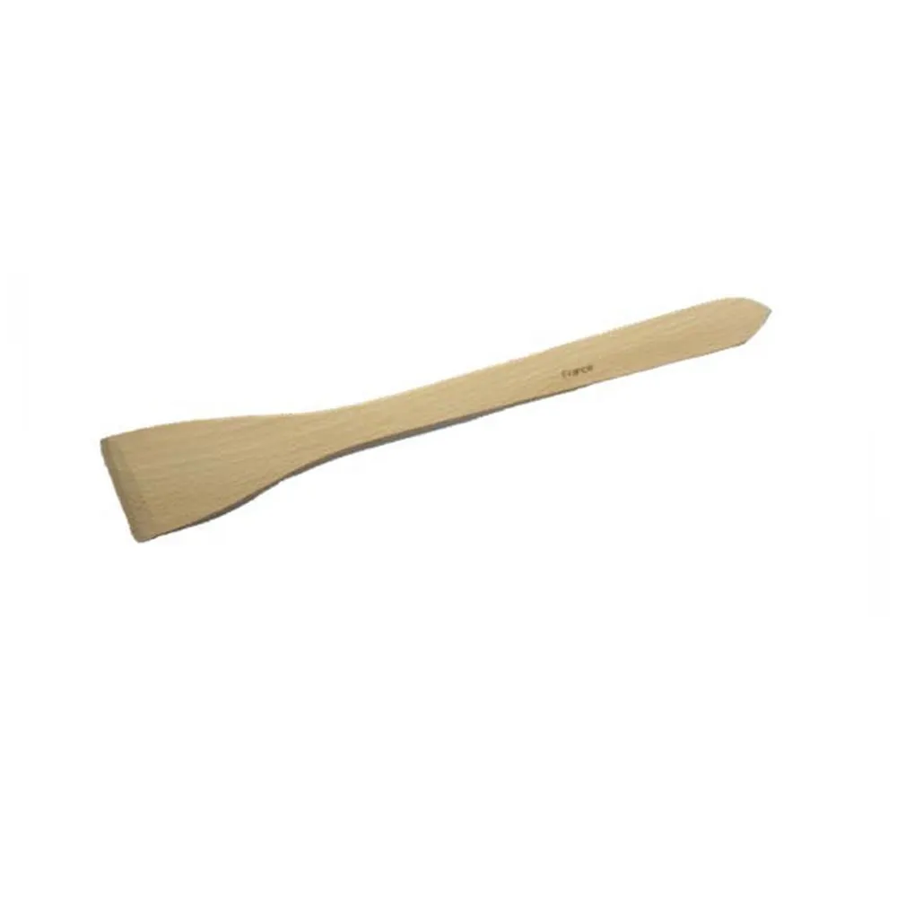 French Woodware pointed spatula in pale natural wood