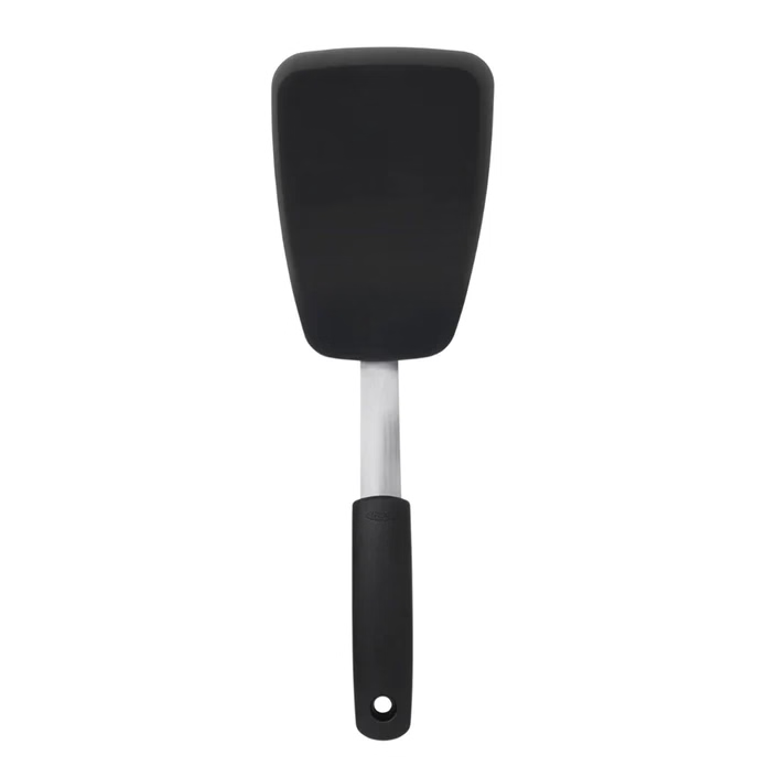 OXO Good Grips silicone everyday flexible turner, 29cm, with a black head and handle