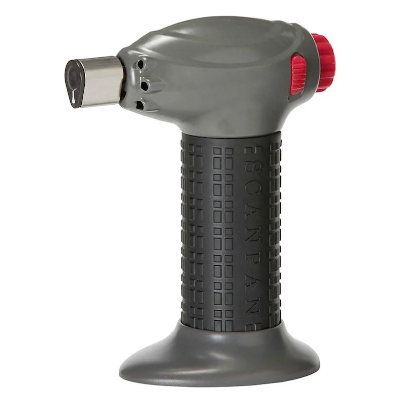 Scanpan Spectrum chef's torch in grey and black with a red safety switch