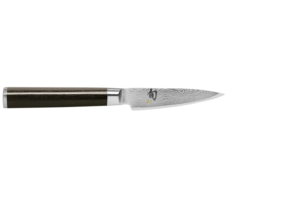 Kai Shun Classic paring knife, 9cm, with a dark wood handle