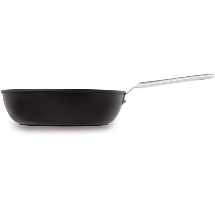 Valira Air saute pan, 28cm, in black non-stick with a long stainless steel handle