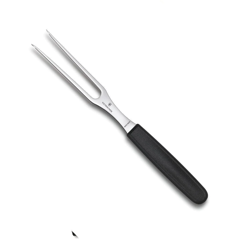 Victorinox carving fork, 15cm, with a black handle
