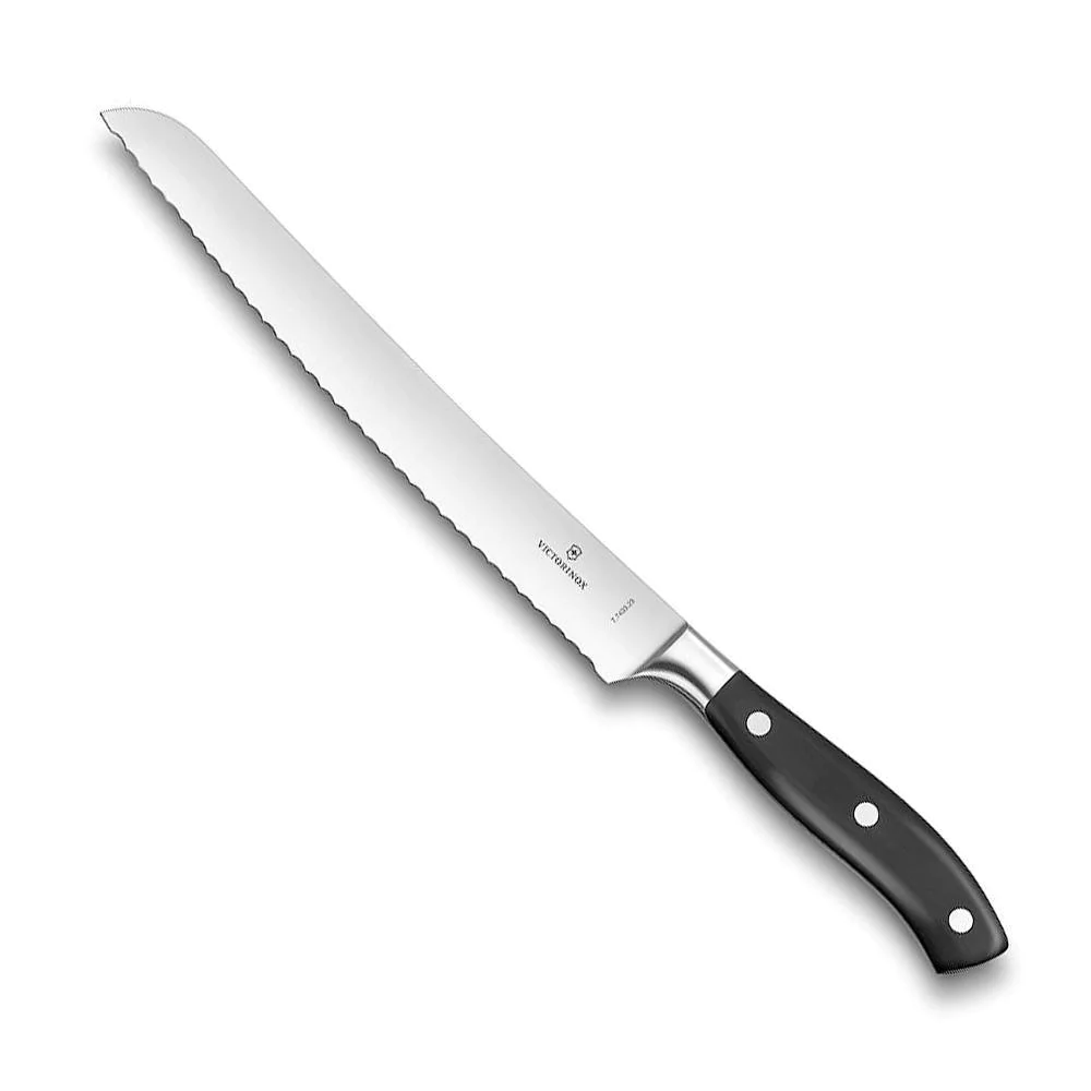 Victorinox forged bread knife, 23cm, with a black handle